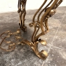 Italian Gilt Iron Régence Style Oval Marble Top Coffee Table