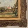 Framed Oil Painting on Panel by Lucien Dasselborne (1873–1962) 'Country Road to a Farmstead'