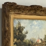 Framed Oil Painting on Panel by Lucien Dasselborne (1873–1962) 'Country Road to a Farmstead'