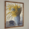 Framed Oil Painting on Canvas by Clemence Biron circa 1925 'Forsythia'