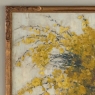 Framed Oil Painting on Canvas by Clemence Biron circa 1925 'Forsythia'