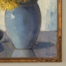 Framed Oil Painting on Canvas by Clemence Biron circa 1925 'Forsythia'