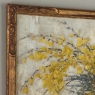 Framed Oil Painting on Canvas by Clemence Biron circa 1925 'Forsythia'