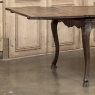 Antique Liegeois Regence Style Carved Oak Draw Leaf Dining Table