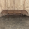 Antique Liegeois Regence Style Carved Oak Draw Leaf Dining Table