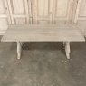 Vintage Spanish Colonial Dining Table with Wrought Iron in Solid Stripped Oak