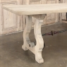 Vintage Spanish Colonial Dining Table with Wrought Iron in Solid Stripped Oak