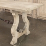 Vintage Spanish Colonial Dining Table with Wrought Iron in Solid Stripped Oak