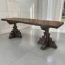Grand Country French Elm Double Pedestal Dining Table