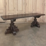 Grand Country French Elm Double Pedestal Dining Table
