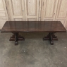 Grand Country French Elm Double Pedestal Dining Table