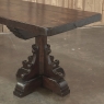 Grand Country French Elm Double Pedestal Dining Table