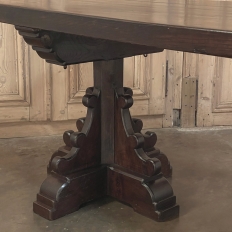 Grand Country French Elm Double Pedestal Dining Table