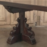Grand Country French Elm Double Pedestal Dining Table