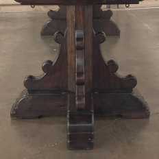 Grand Country French Elm Double Pedestal Dining Table