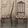 Set of 12 Antique Country French Regence Style Dining Chairs includes 2 Armchairs
