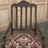 Set of 12 Antique Country French Regence Style Dining Chairs includes 2 Armchairs