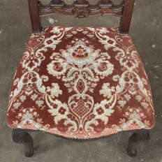 Set of 12 Antique Country French Regence Style Dining Chairs includes 2 Armchairs