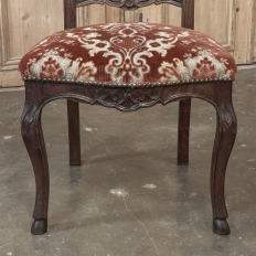 Set of 12 Antique Country French Regence Style Dining Chairs includes 2 Armchairs