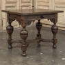 19th Century Dutch Jacobean Style Oak Table with Ebonized Trim
