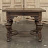 19th Century Dutch Jacobean Style Oak Table with Ebonized Trim