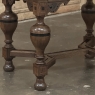 19th Century Dutch Jacobean Style Oak Table with Ebonized Trim