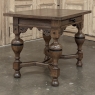 19th Century Dutch Jacobean Style Oak Table with Ebonized Trim