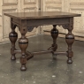 19th Century Dutch Jacobean Style Oak Table with Ebonized Trim