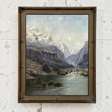 19th Century Framed Oil Painting on Canvas by L. Delderenne (1864-1921)