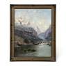 19th Century Framed Oil Painting on Canvas by L. Delderenne (1864-1921)