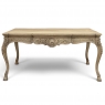 Antique Country French Liégeoise Régence Stripped Oak Dining Table or Writing Desk