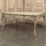 Antique Country French Liégeoise Régence Stripped Oak Dining Table or Writing Desk