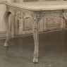 Antique Country French Liégeoise Régence Stripped Oak Dining Table or Writing Desk