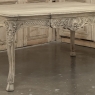 Antique Country French Liégeoise Régence Stripped Oak Dining Table or Writing Desk