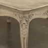 Antique Country French Liégeoise Régence Stripped Oak Dining Table or Writing Desk