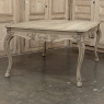 Antique Country French Liégeoise Régence Stripped Oak Dining Table or Writing Desk