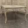Antique Country French Liégeoise Régence Stripped Oak Dining Table or Writing Desk