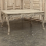 Antique Country French Liégeoise Régence Stripped Oak Dining Table or Writing Desk