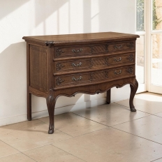 Country French Régence Style Chest of Drawers ~ Commode with Cabriole Legs
