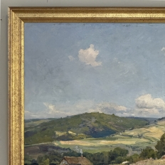 Antique Framed Oil Painting on Canvas by Xavier Wurth (1869-1933)