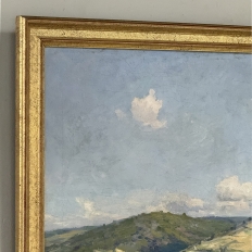 Antique Framed Oil Painting on Canvas by Xavier Wurth (1869-1933)