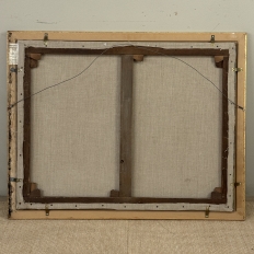 Antique Framed Oil Painting on Canvas by Xavier Wurth (1869-1933)