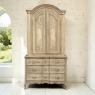 18th Century Country French Louis XV Liegeois Stripped Oak Commode a Deux Corps