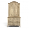 18th Century Country French Louis XV Liegeois Stripped Oak Commode a Deux Corps