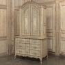 18th Century Country French Louis XV Liegeois Stripped Oak Commode a Deux Corps