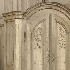 18th Century Country French Louis XV Liegeois Stripped Oak Commode a Deux Corps