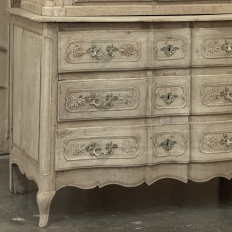 18th Century Country French Louis XV Liegeois Stripped Oak Commode a Deux Corps