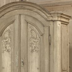 18th Century Country French Louis XV Liegeois Stripped Oak Commode a Deux Corps