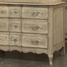 18th Century Country French Louis XV Liegeois Stripped Oak Commode a Deux Corps