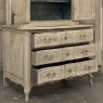 18th Century Country French Louis XV Liegeois Stripped Oak Commode a Deux Corps